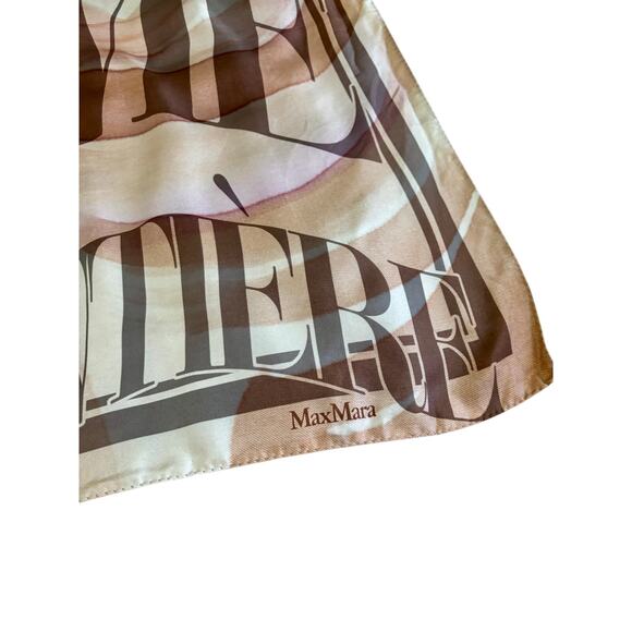 Max Mara 100% Silk Square Scarf Parfumé Mon Âme Made in Italy NWT 35" - Picture 8 of 10